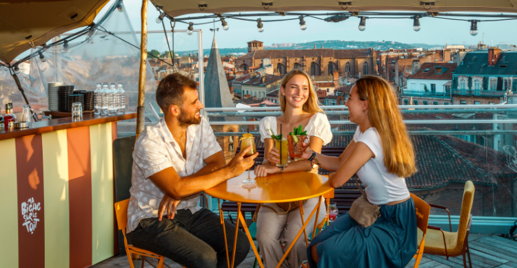 ma biche sur le toit rooftop toulouse