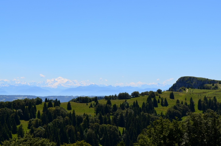 Les Alpes vue des Montagnes du Jura